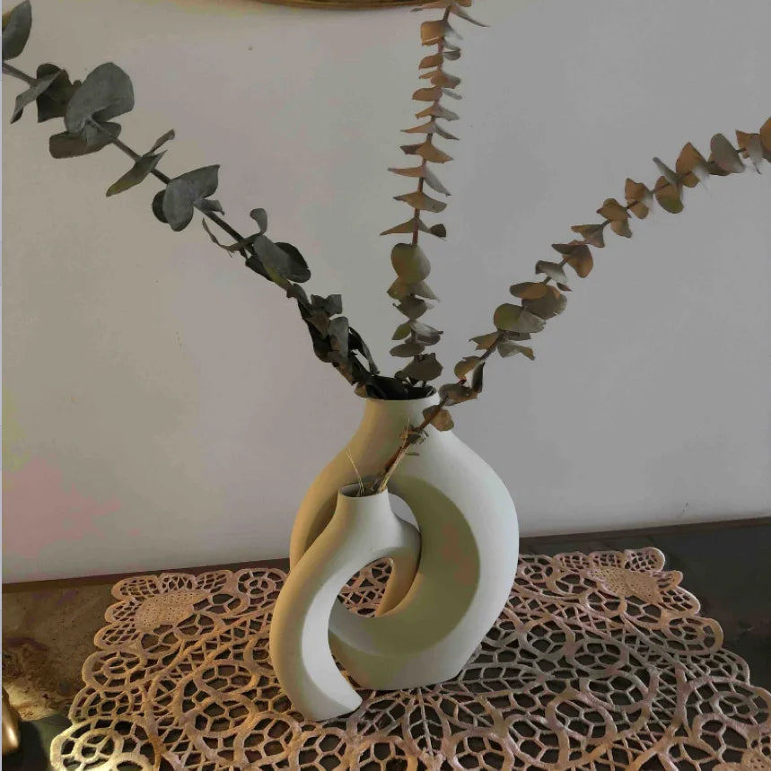 Ensemble de Vases Décoratifs Imprimés 3D – Design Moderne pour Bureau et Entrée