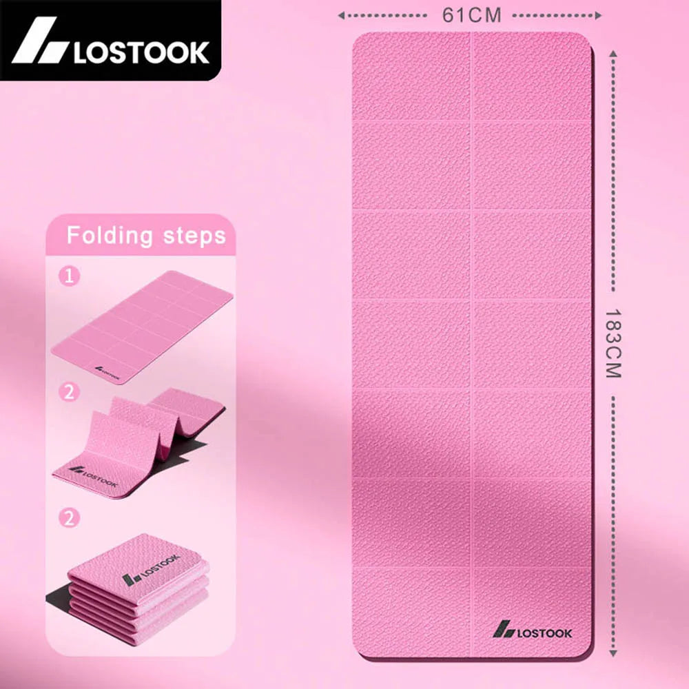 Tapis Yoga Pliable TPE 4mm - 183×61cm Voyage Pilates Portable