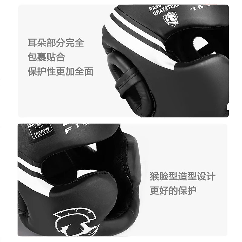 Casque de Boxe Intégral LASTSTAND - Protection Complète Karaté MMA Muay Thai