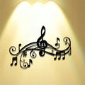 Plaque Métallique Décorative – Notes de Musique Art Déco, Intérieur & Extérieur 40×28 cm | CIFBUY