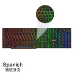 RGB Backlit Mechanical Gaming Keyboard - Wired PC Gamer Keyboard with LED Lighting