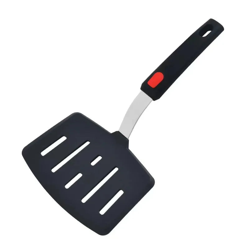 Spatule en Silicone Résistante Haute Température - Manche Acier Inoxydable