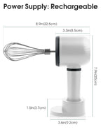 Fouet Électrique Rechargeable USB - Batteur à Main Sans Fil 3 Vitesses