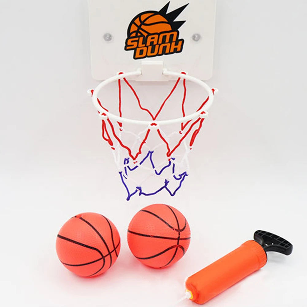 Mini cerceau de basket-ball à ventouse avec 2 balles, panier de basket-ball d'intérieur salon ou extérieur