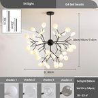 Lustre de plafond à LED nordique, éclairage de branche moderne, lampes suspendues, salon, or, noir, art, décor à la maison, lampes d'intérieur, chaussures