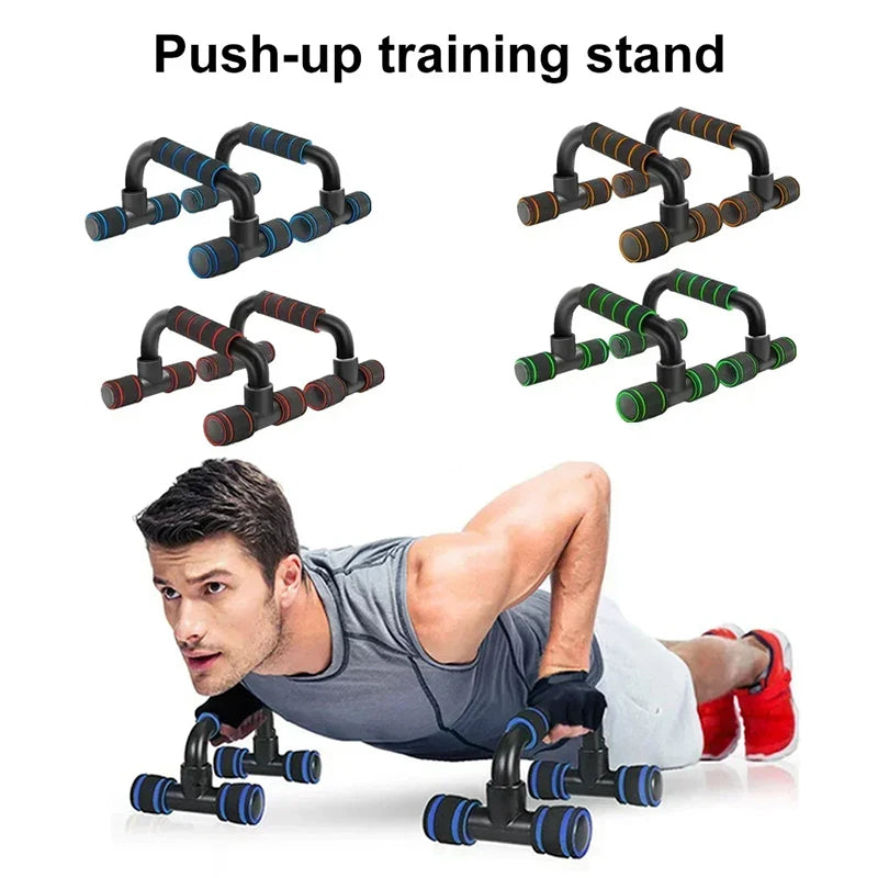 5-in-1 Complete Fitness Kit - Push-Up Stand, Abdominal Roller, Jump Rope