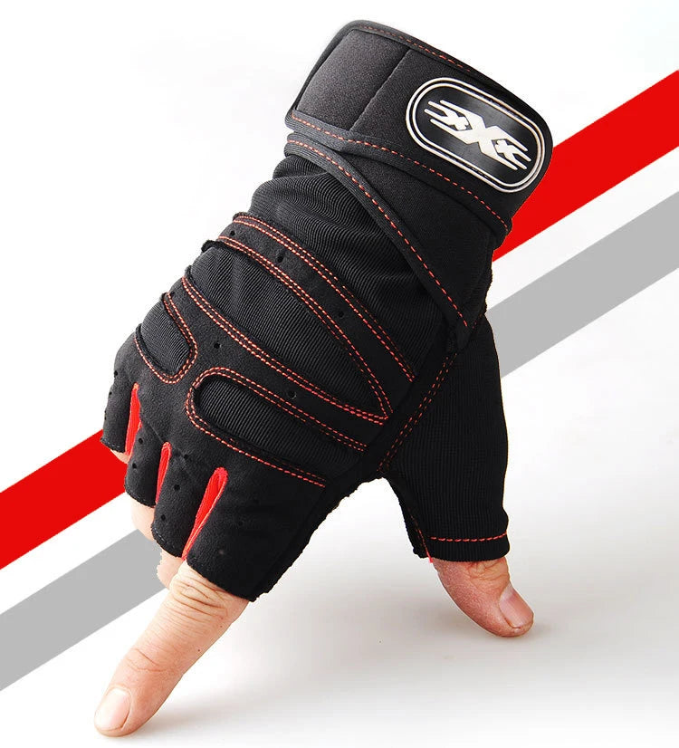 Gants de Fitness demi-doigt pour hommes et femmes, protège-poignet, haltère de sport, équitation, barre horizontale antidérapante, exercice d'entraînement
