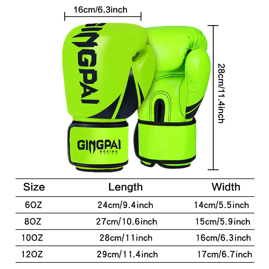 Gants de Boxe Professionnels MMA Muay Thai - Entraînement Combat Unisexe