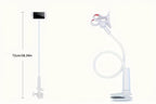 Support Téléphone Bras Long Col de Cygne — Clip Universel 360°, Mains Libres, Compatible Tous Smartphones