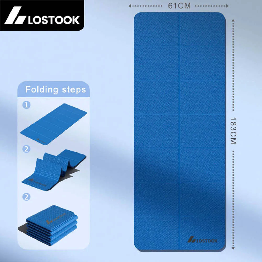 Tapis Yoga Pliable TPE 4mm - 183×61cm Voyage Pilates Portable