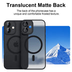 Coque MagSafe Translucide Antichoc pour iPhone - Charge Sans Fil