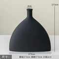 Vase à fleurs en céramique d'art noir et blanc, décoration nordique, minimalisme, fleurs séchées, accessoires de Gand, ornement B & B, maison