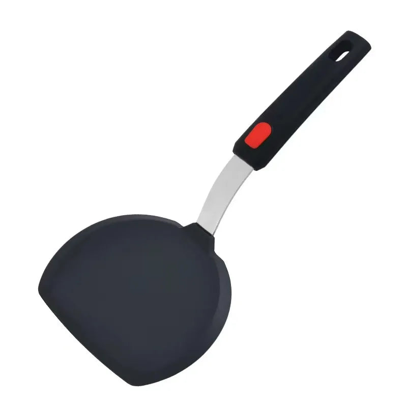 Spatule en Silicone Résistante Haute Température - Manche Acier Inoxydable