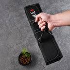 Sac Rouleau pour Couteaux de Chef - 6 Poches en Nylon Oxford Noir