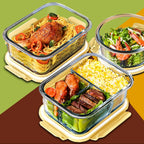 Boîte à Lunch Hermétique en Verre | Meal Prep Premium & Conservation