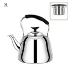 Bouilloire Sifflante Inox 1-2.5L - Induction Gaz Camping Polyvalente