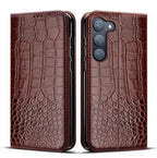 Étui Portefeuille à Rabat en Cuir pour Samsung Galaxy — Porte-Cartes, Fermeture Magnétique, S8 au S24 Ultra