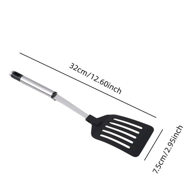 Spatule Tourneur Acier Inoxydable avec Manche Nylon - 32cm