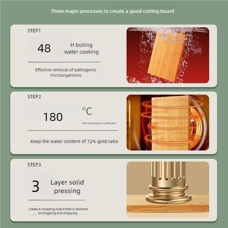 Planche à Découper Bambou Rectangulaire 25cm - Bois Massif Épais Cuisine Fruits Légumes