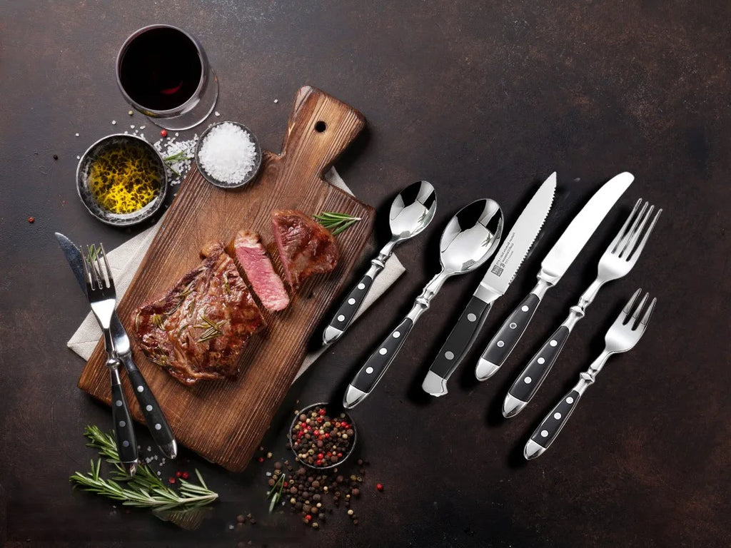 Ensemble de Couteaux à Steak Élégants en Acier Inoxydable