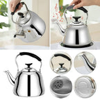 Bouilloire Sifflante Inox 1-2.5L - Induction Gaz Camping Polyvalente