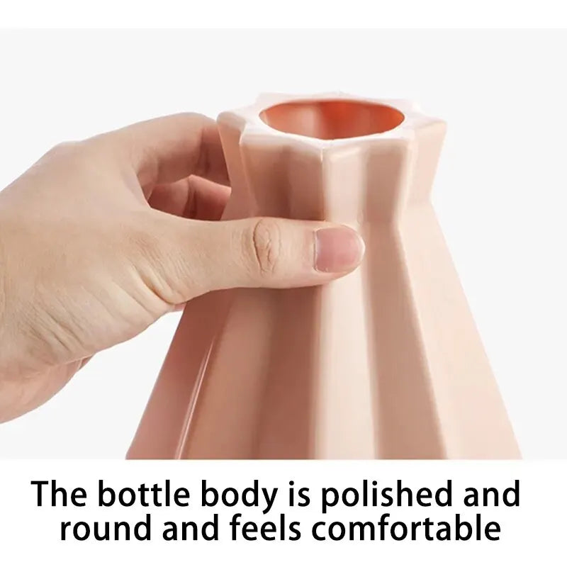 Vase Moderne en Plastique Style Nordique - Panier Décoratif pour Fleurs