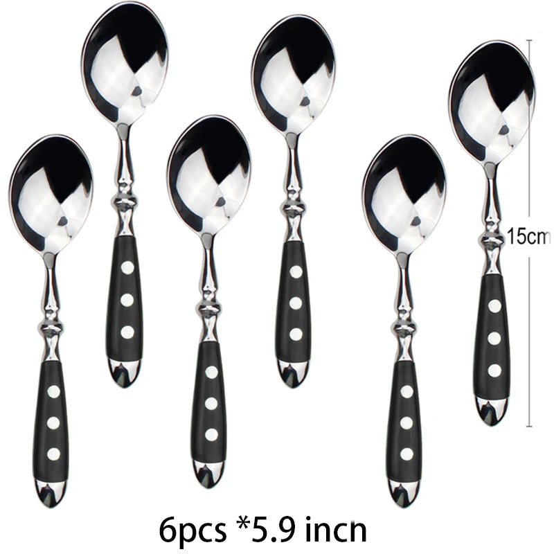 Ensemble de Couteaux à Steak Élégants en Acier Inoxydable