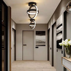Plafonnier LED Double Anneau – Design Créatif Moderne, Tricolore, 25-30W | RmmKss