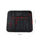 Sac Rouleau pour Couteaux de Chef - 6 Poches en Nylon Oxford Noir