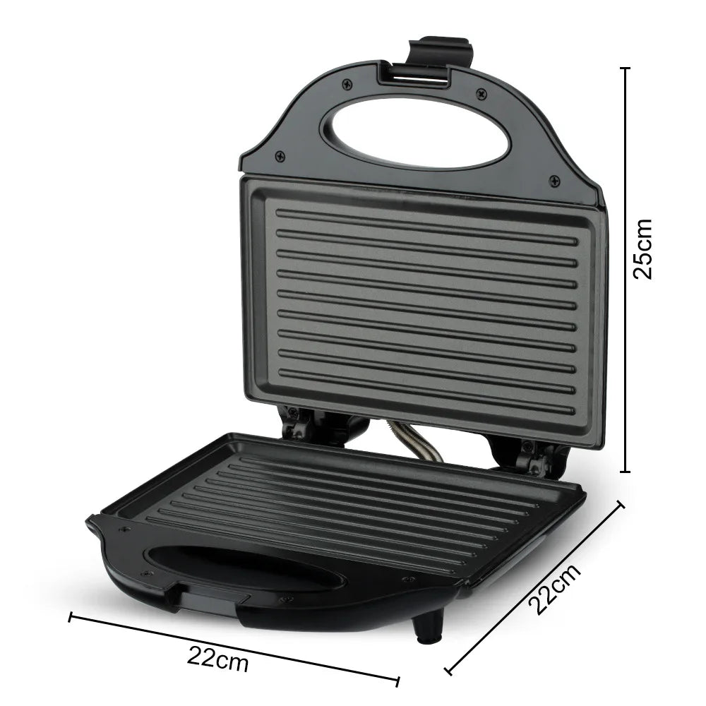 Machine à Croque-Monsieur Antiadhésif Électrique Multifonction 3-en-1 -