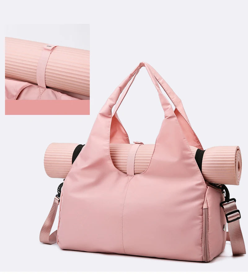 Sac Tapis Yoga Grande Capacité - Sport Fitness Voyage Polyester