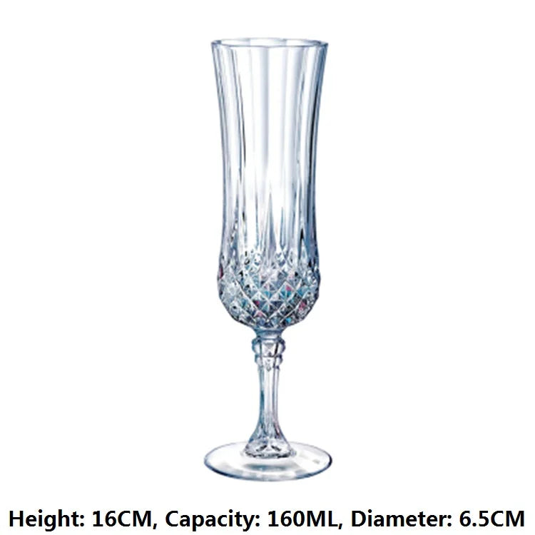 Tasse en Verre Cristal Gravé 230ml - Verre à Vin Rouge Whisky Polyvalent