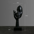 Statue Abstraite en Résine – Sculpture Nordique Penseur, Décoration Bureau & Salon | Art Luxe