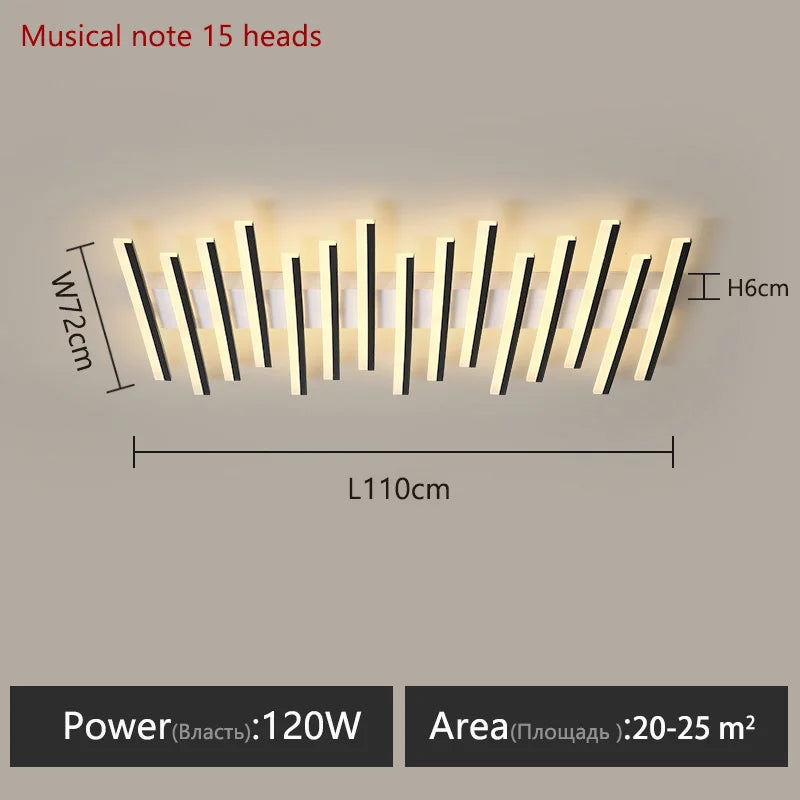 Lampes de salon modernes, luminaires de plafond, décoration intérieure pour la maison, lampes LED pour chambres à coucher, luminaires de plafond linéaires, lampe de maison