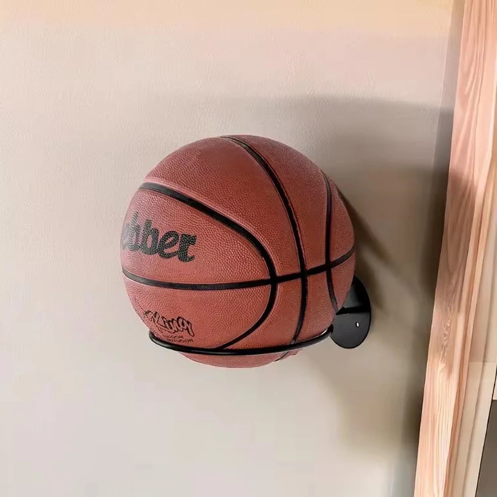 Présentoir Mural Métal pour Balles de Sport - Support Rangement Basket Football Volley