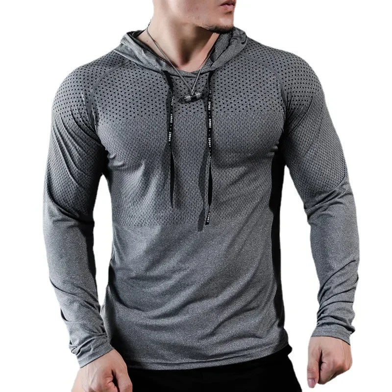 Sweat-shirt à capuche pour hommes, survêtement de Fitness, de Sport, de course, de Gym, d'entraînement en plein air, vêtements athlétiques, d'entraînement musculaire
