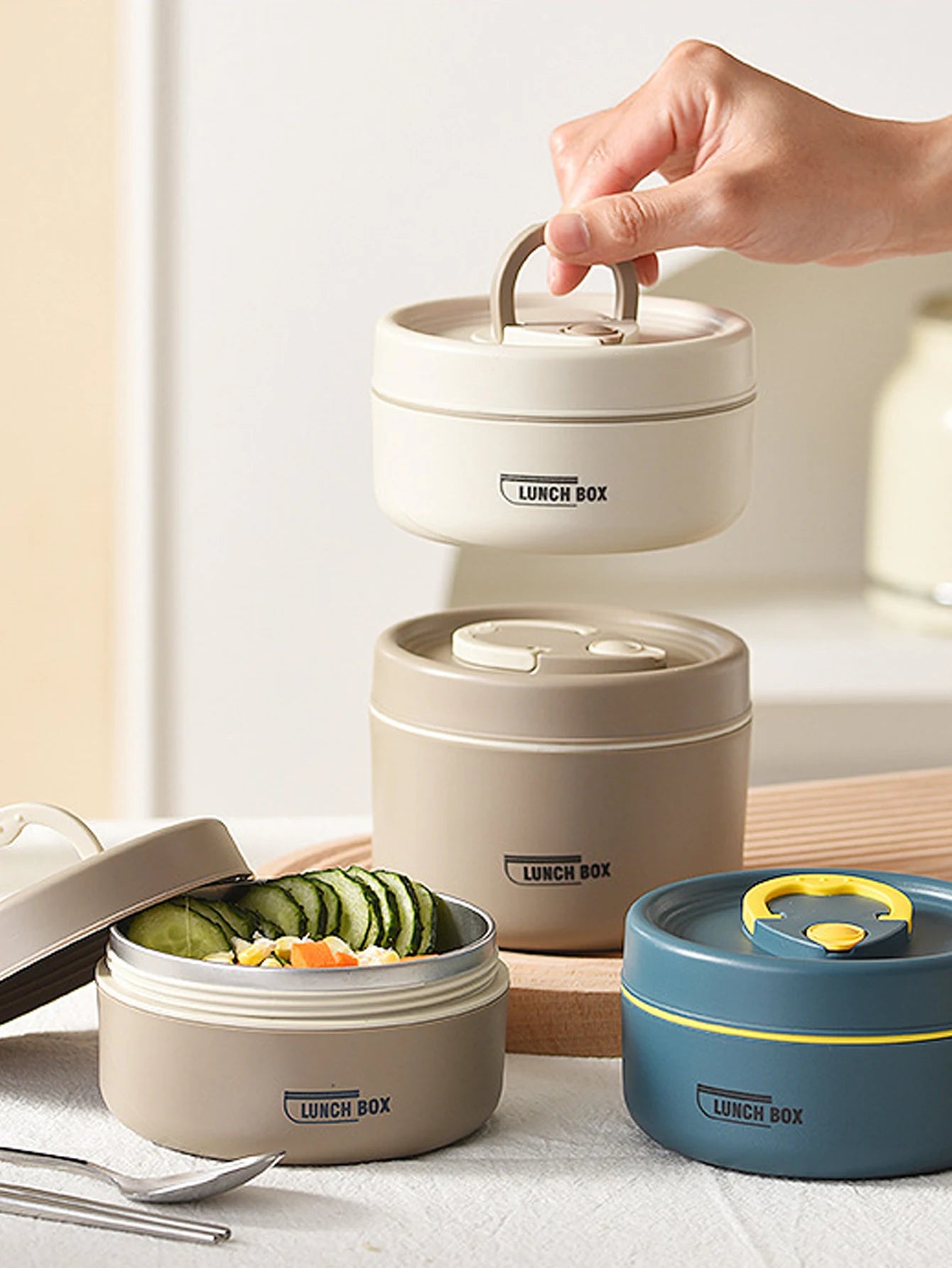 Ensemble Récipients Lunch Box Isothermes | Boîtes Empilables Enfants & Adultes