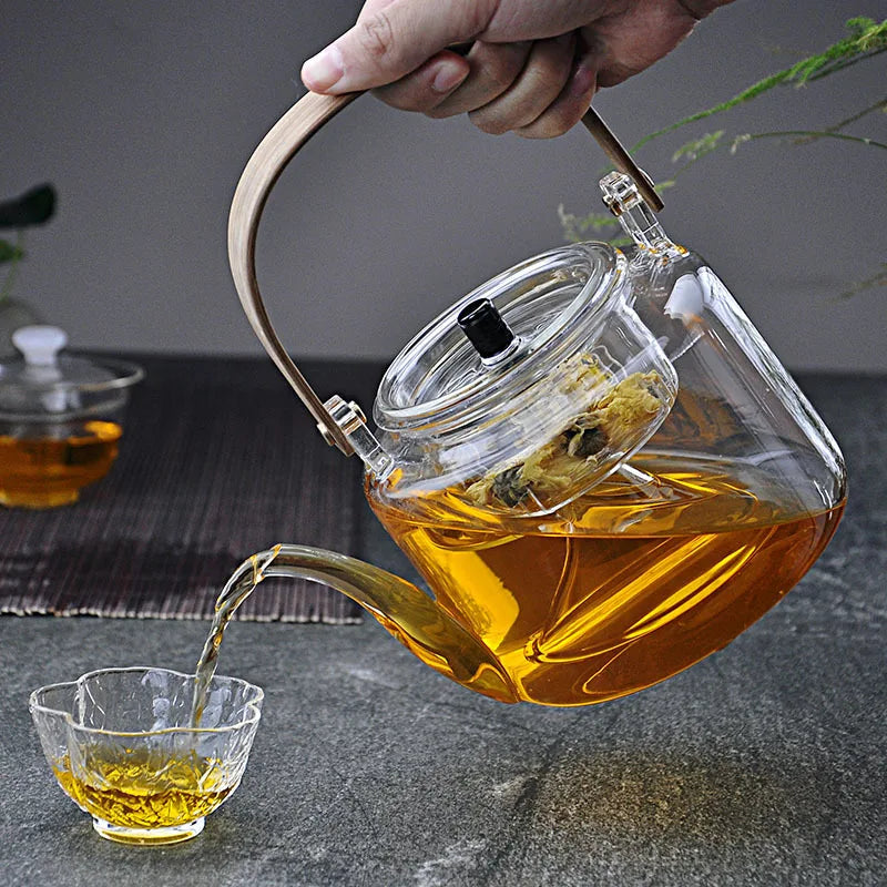 Théière à vapeur en verre