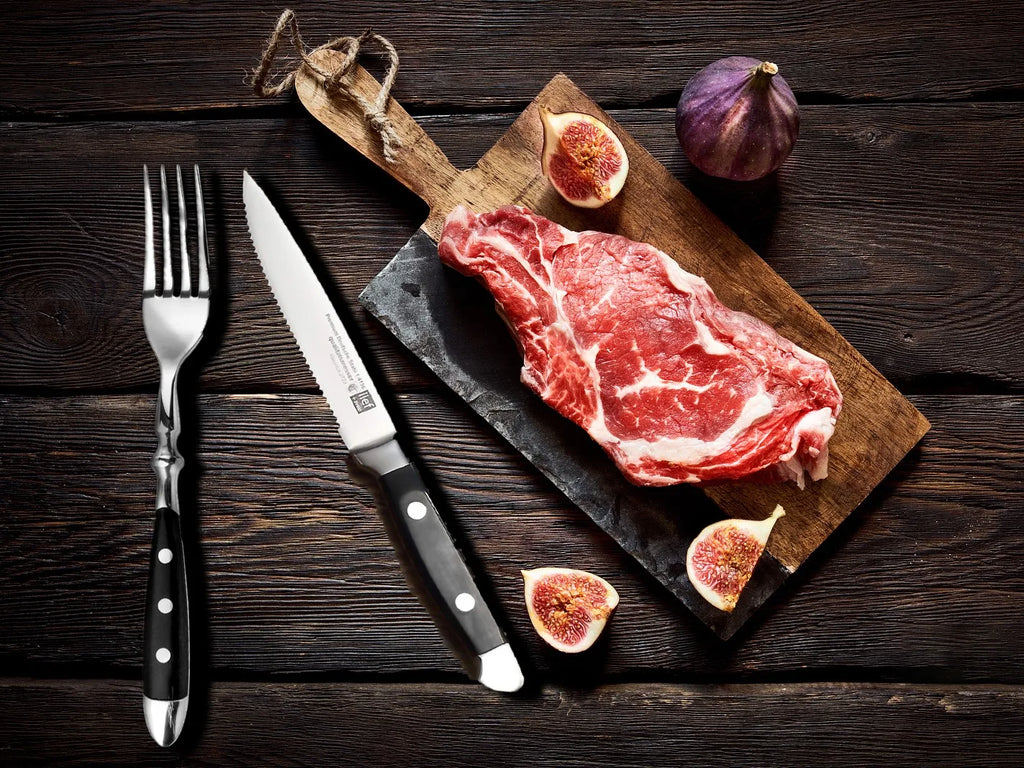 Ensemble de Couteaux à Steak Élégants en Acier Inoxydable
