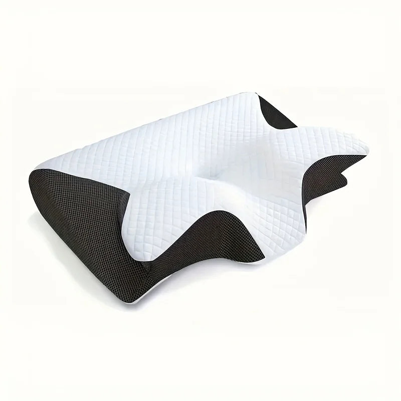 Ergonomic Memory Foam Cervical Pillow - Multi-Position Side/Back/Stomach Sleeping with Shoulder Relaxation