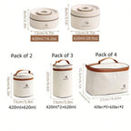 Boîte à Déjeuner Isotherme portable en Acier Inoxydable | Bento Empilable Premium