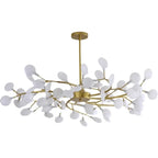 Lustre de plafond à LED nordique, éclairage de branche moderne, lampes suspendues, salon, or, noir, art, décor à la maison, lampes d'intérieur, chaussures