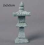 Mini Décoration Zen en Pierre – Paysage Miniature Style Antique, Idéal Bureau & Cérémonie du Thé