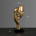 Statue Abstraite en Résine – Sculpture Nordique Penseur, Décoration Bureau & Salon | Art Luxe