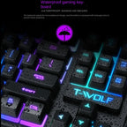RGB Backlit Mechanical Gaming Keyboard - Wired PC Gamer Keyboard with LED Lighting