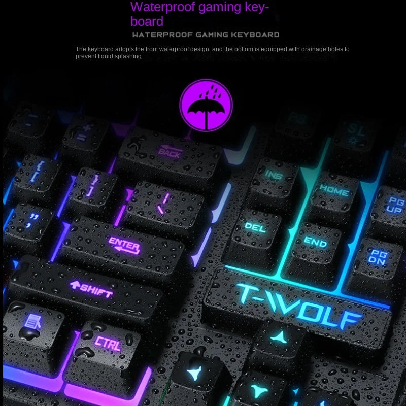 Clavier Gaming Mécanique Rétroéclairé RGB - Clavier Filaire PC Gamer avec Éclairage LED