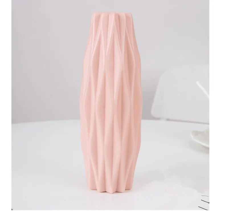 Vase Moderne en Plastique Style Nordique - Panier Décoratif pour Fleurs