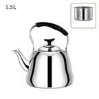 Bouilloire Sifflante Inox 1-2.5L - Induction Gaz Camping Polyvalente