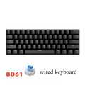 Clavier Mécanique Gaming 60% Compact - Lettre échangeable. Design Blanc Minimaliste