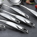 Ensemble Ustensiles Cuisine Acier Inoxydable GLANYOMI - Résistants Chaleur